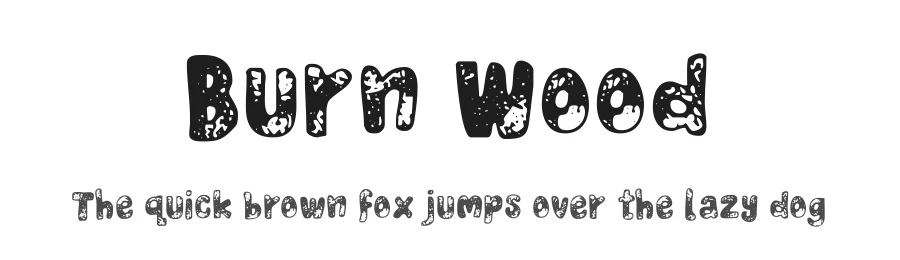 Burn Wood by Lettersiro Studio — Decorative Font