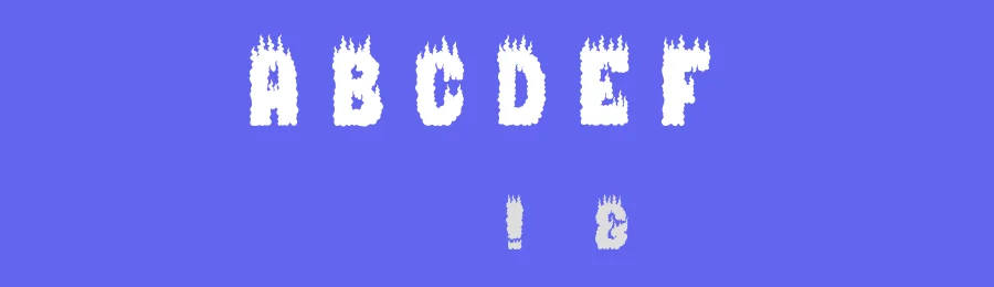 Burning Man by dcoxy - Greg Medina — Decorative Font — thumbnail 3
