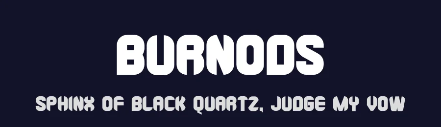 Burnods by NuType — Decorative Font — thumbnail 2