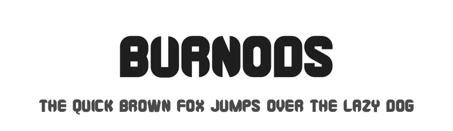 Burnods by NuType β Decorative Font