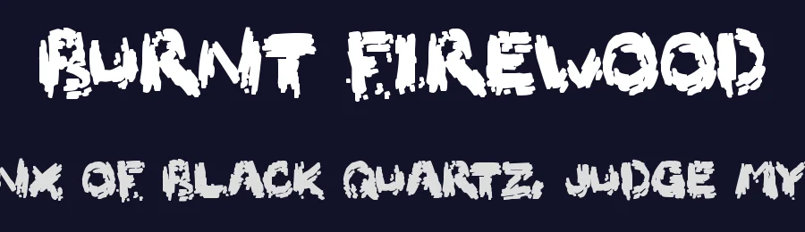Burnt Firewood by Hawtpixel — Decorative Font — thumbnail 2