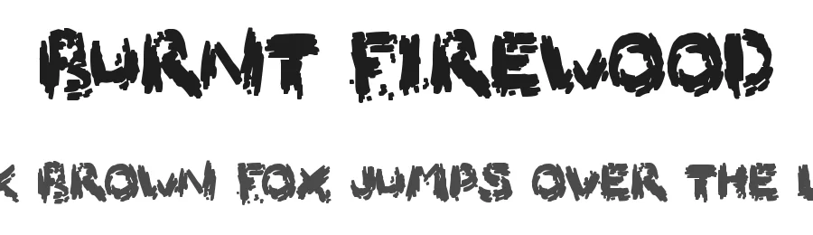 Burnt Firewood by Hawtpixel — Decorative Font