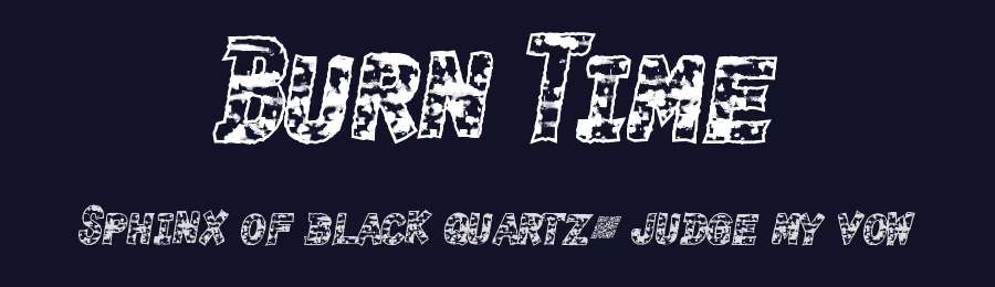 Burn Time by Xerographer Fonts — Decorative Font — thumbnail 2