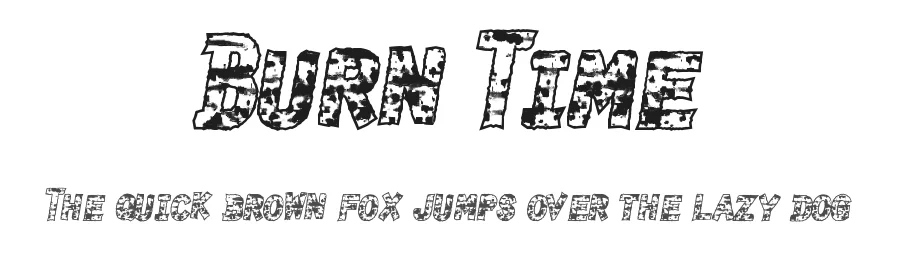 Burn Time by Xerographer Fonts — Decorative Font