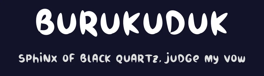 Burukuduk by Mightyfire — Decorative Font — thumbnail 2
