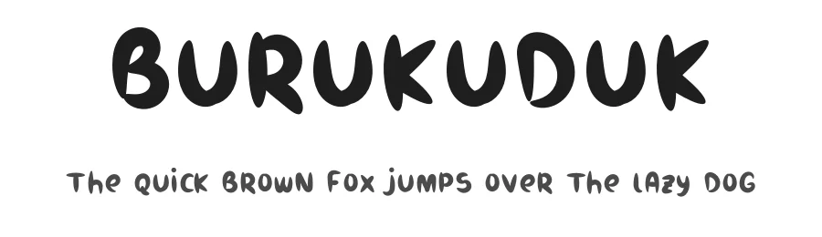 Burukuduk by Mightyfire β Decorative Font