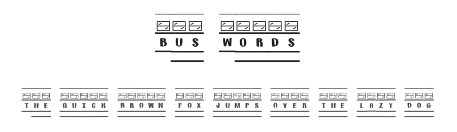 Bus Words by Brittney Murphy Design β Decorative Font