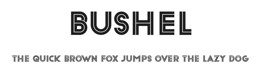 Bushel by Vladimir Nikolic — Decorative Font