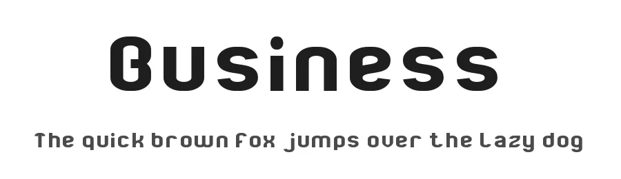 Business by weknow — Sans Serif Font
