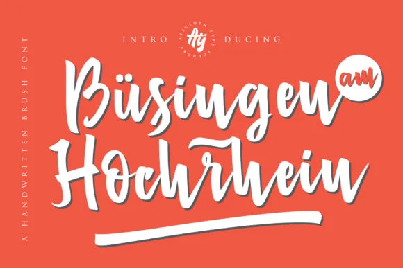 Busingen Am Hochrhein Font by Atjcloth Studio — Script Handwritten Font