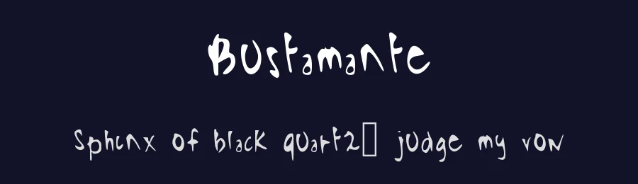 Bustamante by Paolo Bustamante — Decorative Font — thumbnail 2