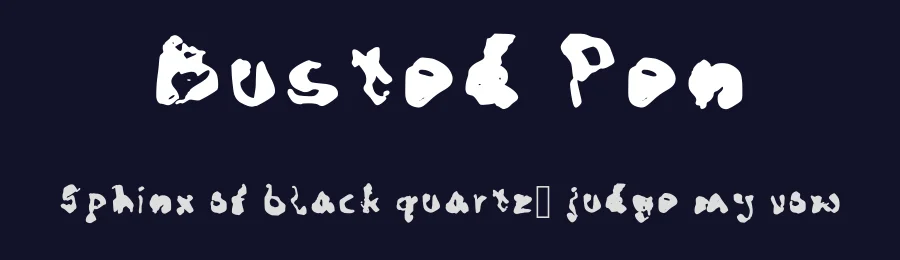 Busted Pen by Graphics Bam — Decorative Font — thumbnail 2