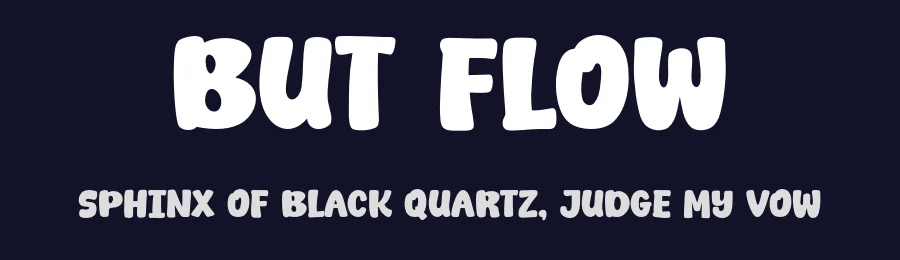 But Flow by Khurasan — Decorative Font — thumbnail 2