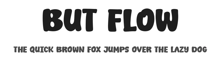 But Flow by Khurasan — Decorative Font