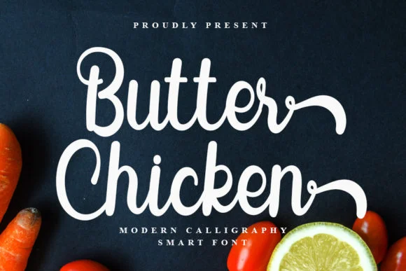 Butter Chicken Font by FreshTypeINK — Script Handwritten Font