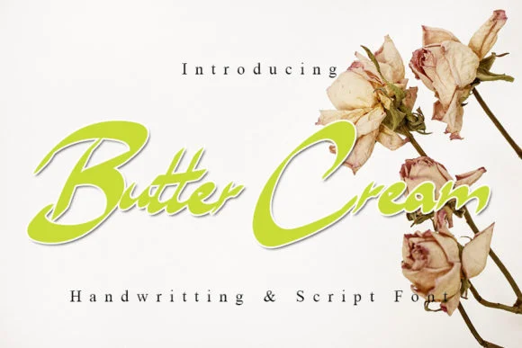 Butter Cream Font by Slenting Art — Script Handwritten Font