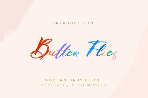 Butter Flies Font by Nico Muslib — Script Handwritten Font
