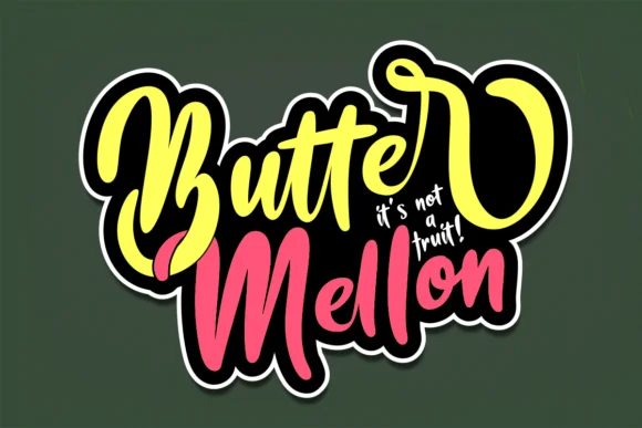 Butter Mellon Font by Deedeetype — Script Handwritten Font