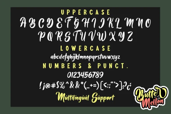 Butter Mellon Font by Deedeetype — Script Handwritten Font — thumbnail 2