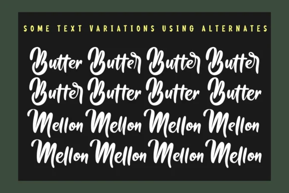 Butter Mellon Font by Deedeetype — Script Handwritten Font — thumbnail 3