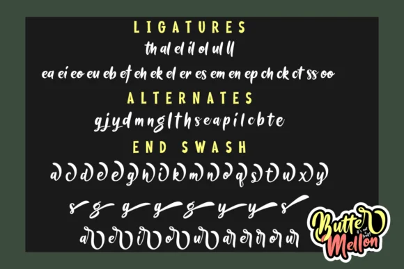Butter Mellon Font by Deedeetype — Script Handwritten Font — thumbnail 6