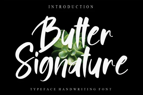 Butter Signature Font by Misterletter.co — Script Handwritten Font