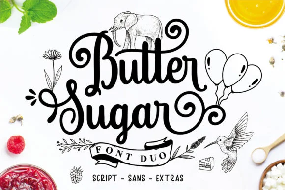 Butter Sugar Font by Mozatype — Script Handwritten Font