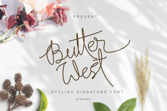 Butter West Font by DLetters.std — Script Handwritten Font