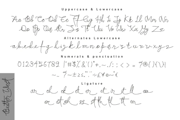 Butter West Font by DLetters.std — Script Handwritten Font — thumbnail 6