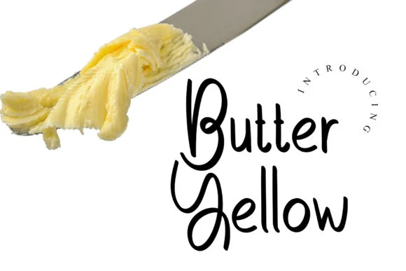 Butter Yellow Font by GiaLetter — Script Handwritten Font