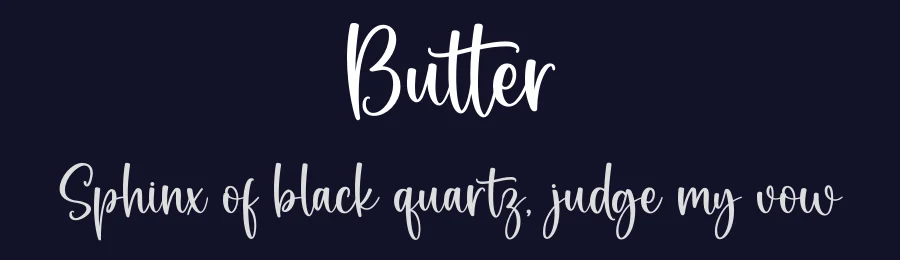 Butter by Graphix Line Studio — Script Handwritten Font — thumbnail 2