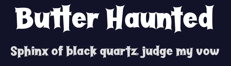 Butter Haunted by Lettersiro Studio — Decorative Font — thumbnail 2