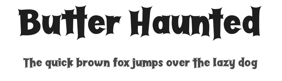 Butter Haunted by Lettersiro Studio — Decorative Font