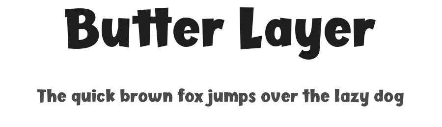 Butter Layer by Lettersiro Studio — Decorative Font