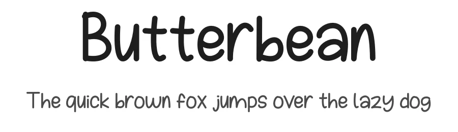 Butterbean by Sandylukee — Decorative Font
