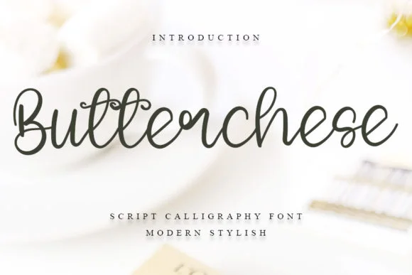 Butterchese Font by FreshTypeINK — Script Handwritten Font