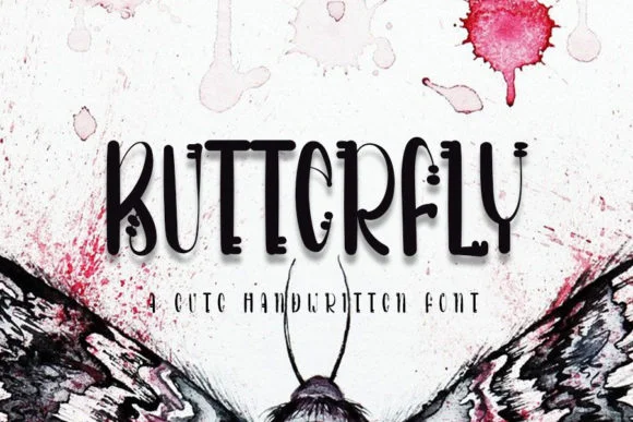 Butterfly Font by Inermedia STUDIO by Inermedia STUDIO — Script Handwritten Font