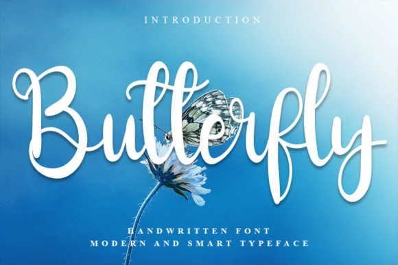 Butterfly Font by K_IN Studio by K_IN Studio — Script Handwritten Font