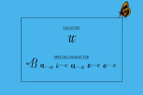 Butterfly Font by najmustsaqib.creator by najmustsaqib.creator — Script Handwritten Font — thumbnail 7