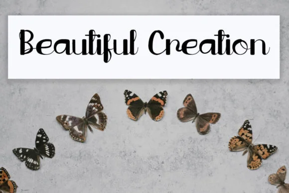 Butterfly Font by shiddiq.art by shiddiq.art — Script Handwritten Font — thumbnail 2