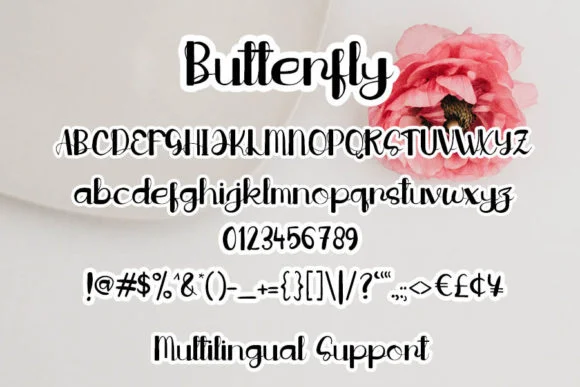 Butterfly Font by shiddiq.art by shiddiq.art — Script Handwritten Font — thumbnail 3