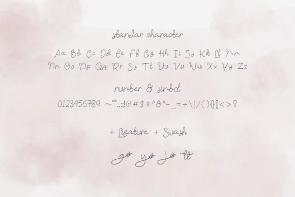 Butterfly N Flower Font by Creassion Studio — Script Handwritten Font — thumbnail 6