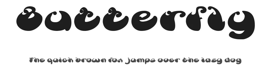 Butterfly by weknow — Decorative Font