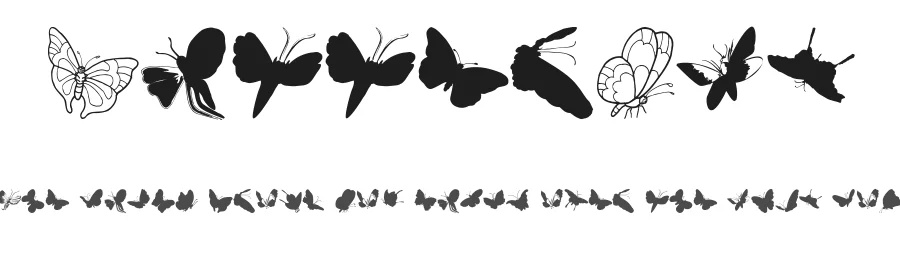 ButterFly by Manfred Klein — Dingbats Font