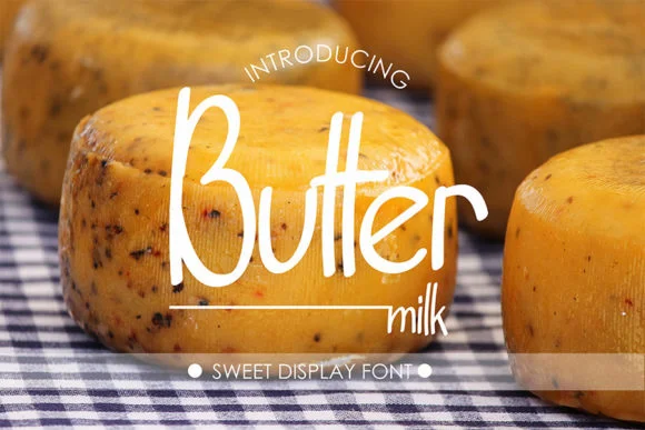 Buttermilk Font by kloshiebueuk by kloshiebueuk — Script Handwritten Font