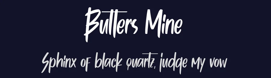 Butters Mine by Four Lines — Script Handwritten Font — thumbnail 2