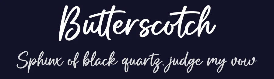 Butterscotch by Graphix Line Studio — Script Handwritten Font — thumbnail 2