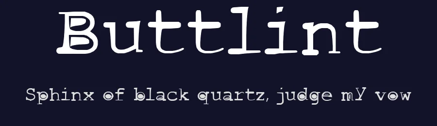 Buttlint by Canale Studio, Inc. — Decorative Font — thumbnail 2