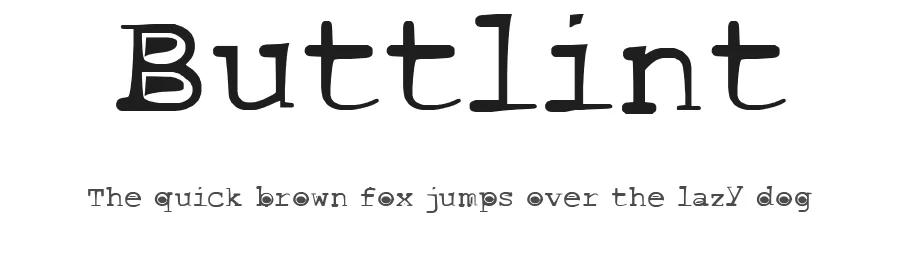 Buttlint by Canale Studio, Inc. — Decorative Font