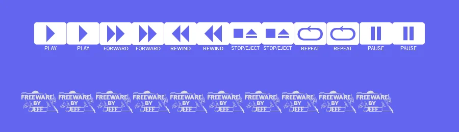 Buttons and Switches by Jeff Levine — Dingbats Font — thumbnail 3